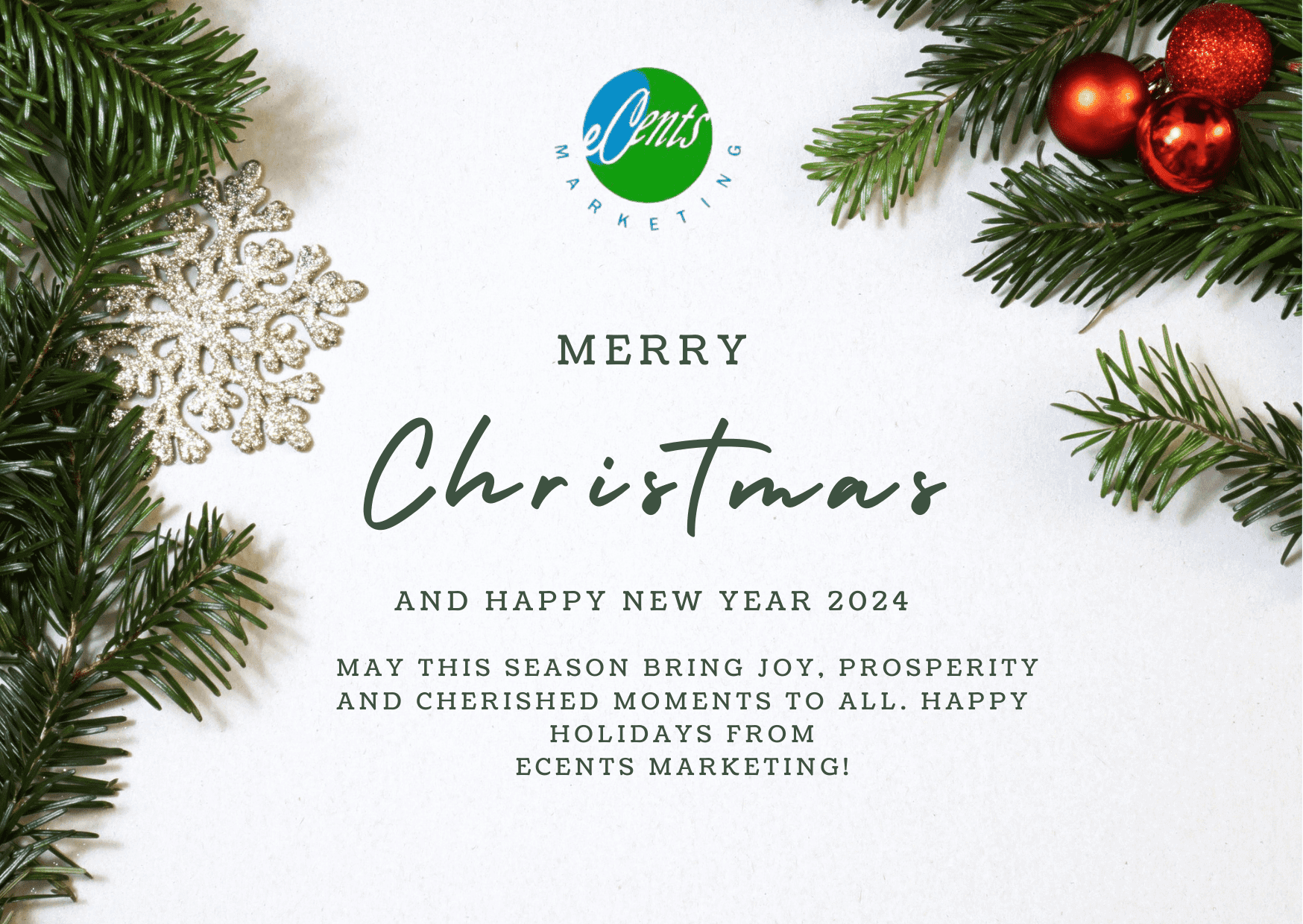 christmass postcard white gray